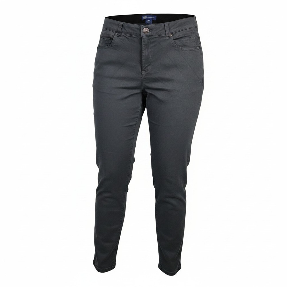 Democracy Absolution Pants Women 18W Gray Excellent Stretch Tummy Control Slim